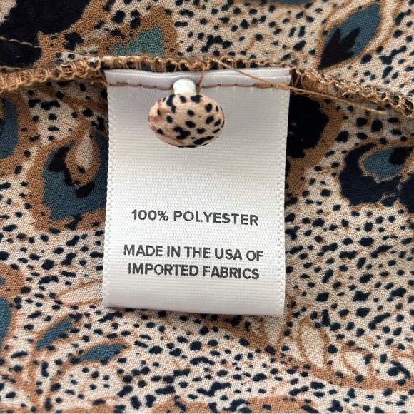 Evereve Natalia Seamed Floral Chiffon Blouse Medium - Picture 8 of 10